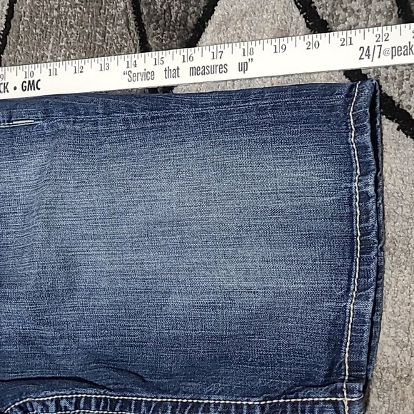 BKE PAYTON METALLIC EMBROIDERED BERMUDA DENIM SHORTS - Picture 8 of 12